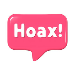 Hoax 3D Illustration Icon