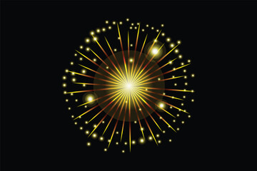 Firework Happy New Year Sticker