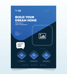 Corporate Brochure Real Estate Flyer Design Template Poster