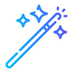magic wand Line Gradient Icon