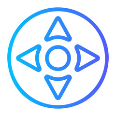 scorlling Line Gradient Icon