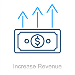 Increase Revenue and growth icon concept