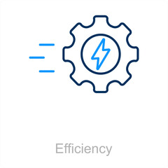 Efficiency and productivity icon concept 