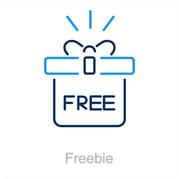 Freebie and free icon concept 