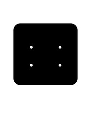 Earring Holder Display Card Template Silhouette SVG Vector