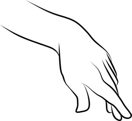 simple hand sketch