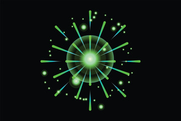 Firework Happy New Year Sticker