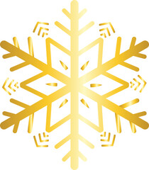 gold  Snowflake vector