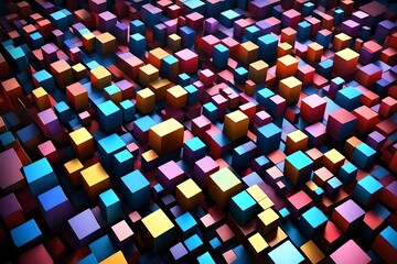 abstract background with cubes