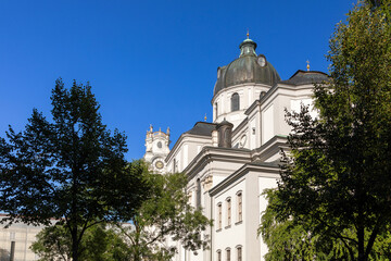 Kollegienkirche in Salzburg, Österreich  - obrazy, fototapety, plakaty