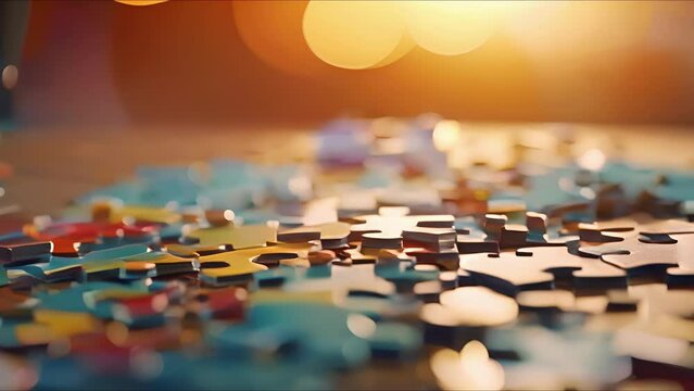 Closeup of a puzzle with missing pieces, representing the fragmented nature of education during a crisis.