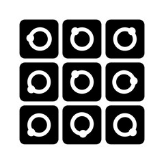 Solid black icon for Animate