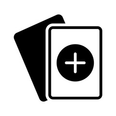 Solid black icon for Create new