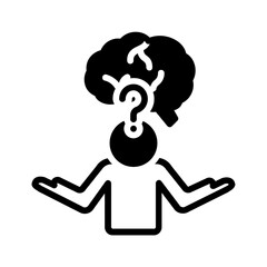 Solid black icon for Know