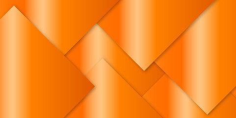 Obraz premium Abstract background with orange color triangle pattern texture design .square shape with soft shadows as pattern .space futuristic design concept .abstract triangle vector illustration .