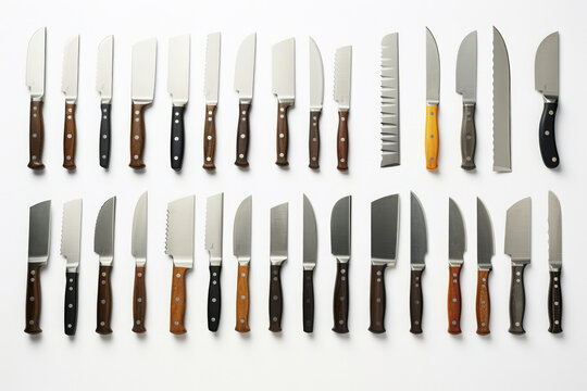 Wood cook closeup blade kitchen metallic preparation steel cut equipment sharp knife