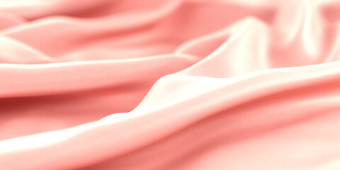 Beautiful elegant pink satin background. Luxury cloth fabric texture