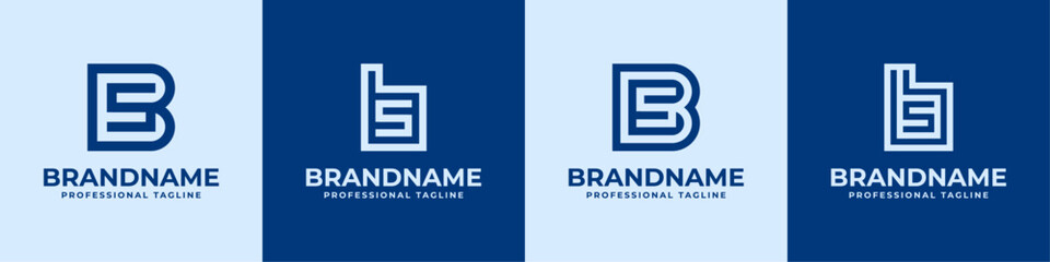 Letter BS Logo Set, suitable for business with SB or BS initials © Prayoga