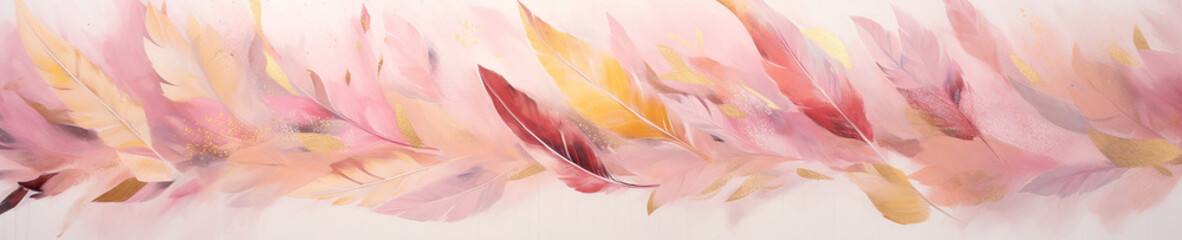 Whimsical Feather Brushstrokes
