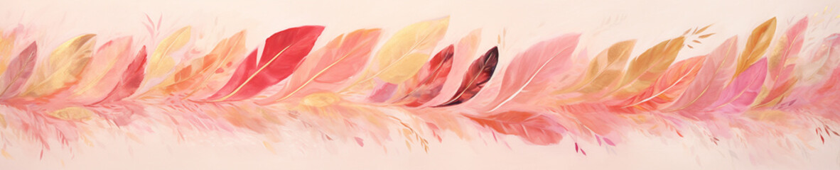 Whimsical Feather Brushstrokes
