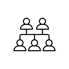 Family tree outline icons, minimalist vector illustration ,simple transparent graphic element .Isolated on white background