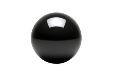 Black Ball Design Isolated on Transparent Background