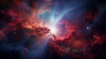 Obraz na płótnie Canvas Cinematic galaxy and space illustration aigenerated