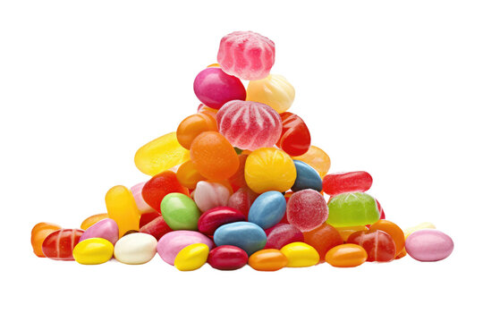 Elegant Candy Collection Isolated on Transparent Background