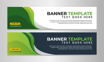 Horizontal banner template design