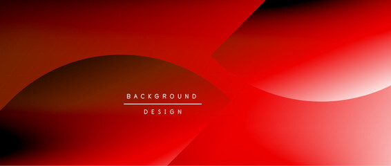 Circles and round shapes with gradients. Minimal abstract background, round geometric shapes, clean and structured design