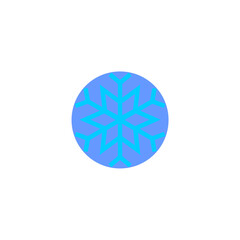 snow flake with circle background background