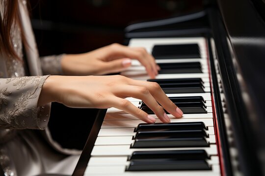 a person playing a piano