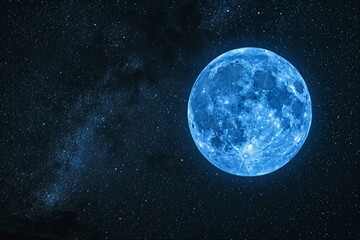 Obraz premium a blue planet in space