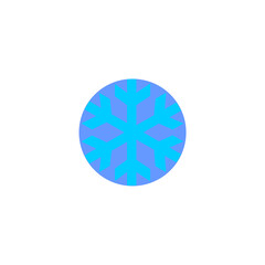 snow flake with circle background background