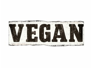 Vegan Text Sign - 90s Grunge Vibe