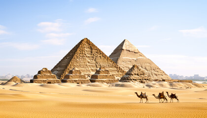 Pyramid Exploring Ancient Civilization with Camel Themes