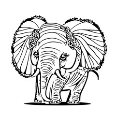 Obraz premium a cute elephant love for valentine , AI, png, 159