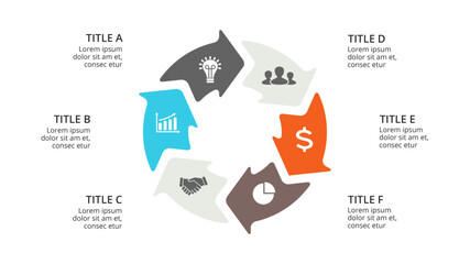 Infographic design template. concept with steps. Used for workflow layout, diagram, banner, web design. Vector illustration