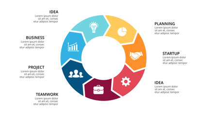 Infographic design template. concept with steps. Used for workflow layout, diagram, banner, web design. Vector illustration