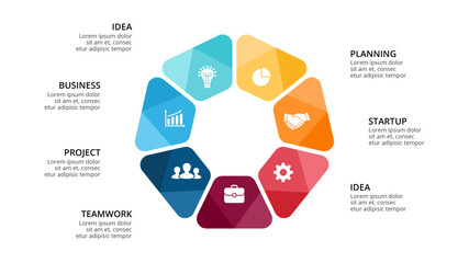 Infographic design template. concept with steps. Used for workflow layout, diagram, banner, web design. Vector illustration