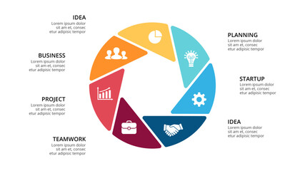 Infographic design template. concept with steps. Used for workflow layout, diagram, banner, web design. Vector illustration