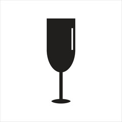 wine glass vector icon line template