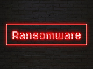 Ransomware のネオン文字