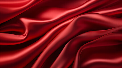 Fototapeta premium red silk fabric satin cloth background texture 