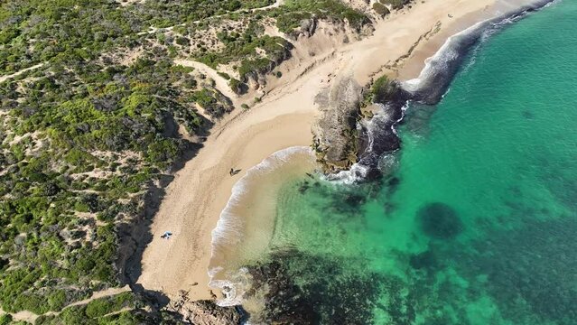 point peron rockingham beach reef turquoise sea 4k