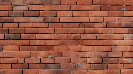 Fototapeta premium Seamless red brick wall texture. Brick wall wallpaper. Texture pattern for continuous replicate