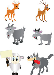 Zoo collection.Set of cute animals cartoon character design.Dog,cat,rabbit,bear,lion,deer,frog,cow,crocodile,giraffe hand drawn.Image.Art.Kid graphic.Isolated.Sticker.Collection.Vector.Illustration.
