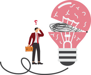 Sullen, Pensive, Suicide, Time Bomb, Risk, Concepts, Businessman