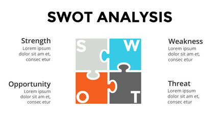 puzzle Infographics Concepts. Infographic design template.  Used for workflow layout, diagram, banner, web design. Vector illustration