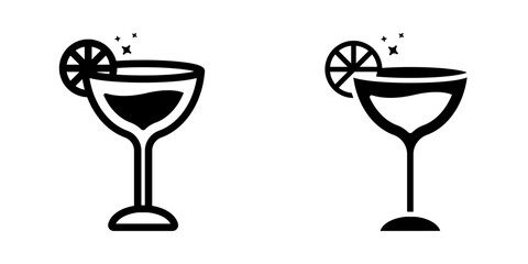 Cocktail icon. symbol for mobile concept and web design. vector illustration
